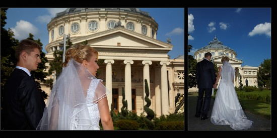 Cateva poze cu Ateneul in drumul nuntii spre biserica